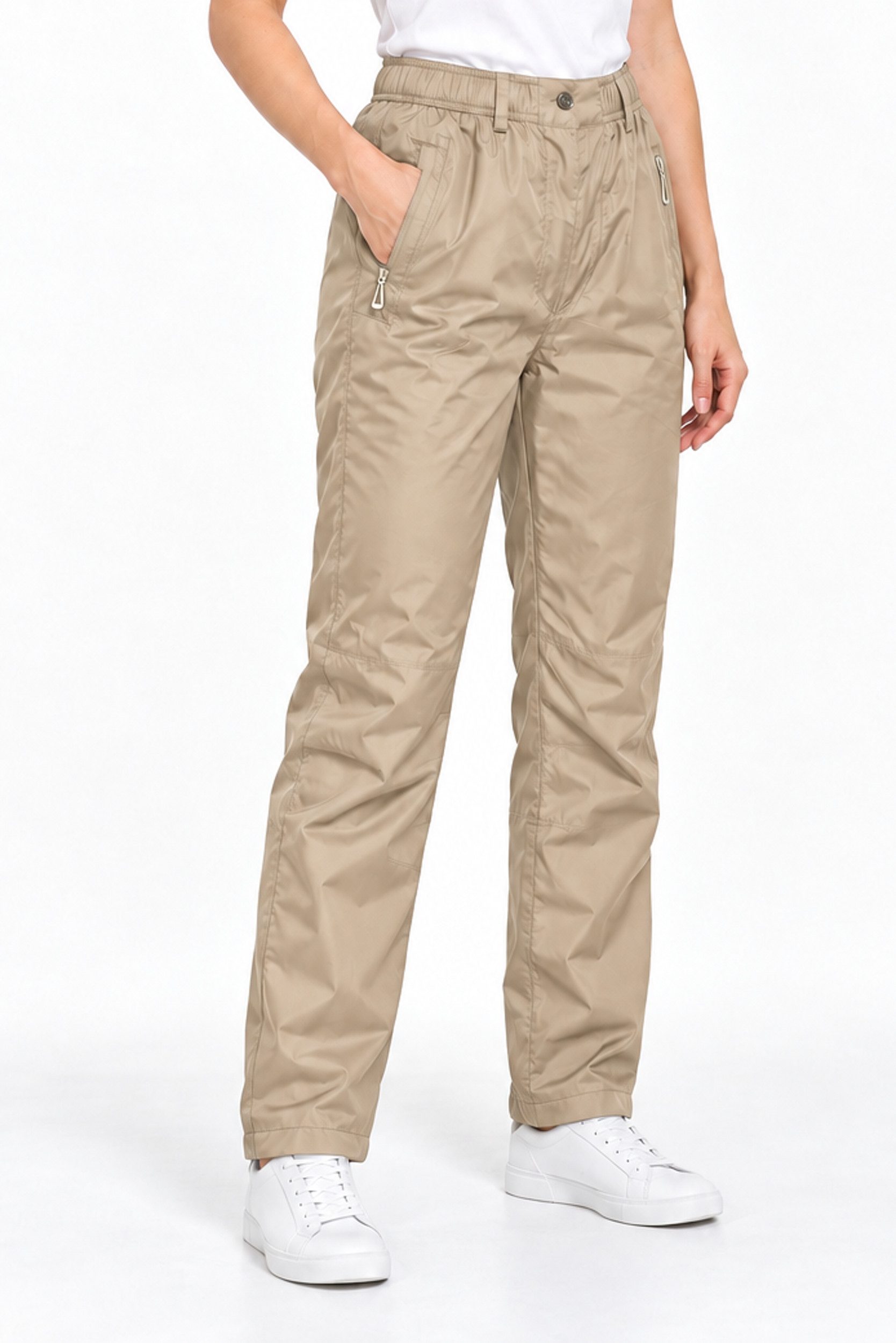 Kendindza Collection Thermohose Damen Winterhose gefüttert und wasserabweisend Winter Thermo Hose Outdoorhose Damen Wasserdicht, Thermo Winterhose Gummibund