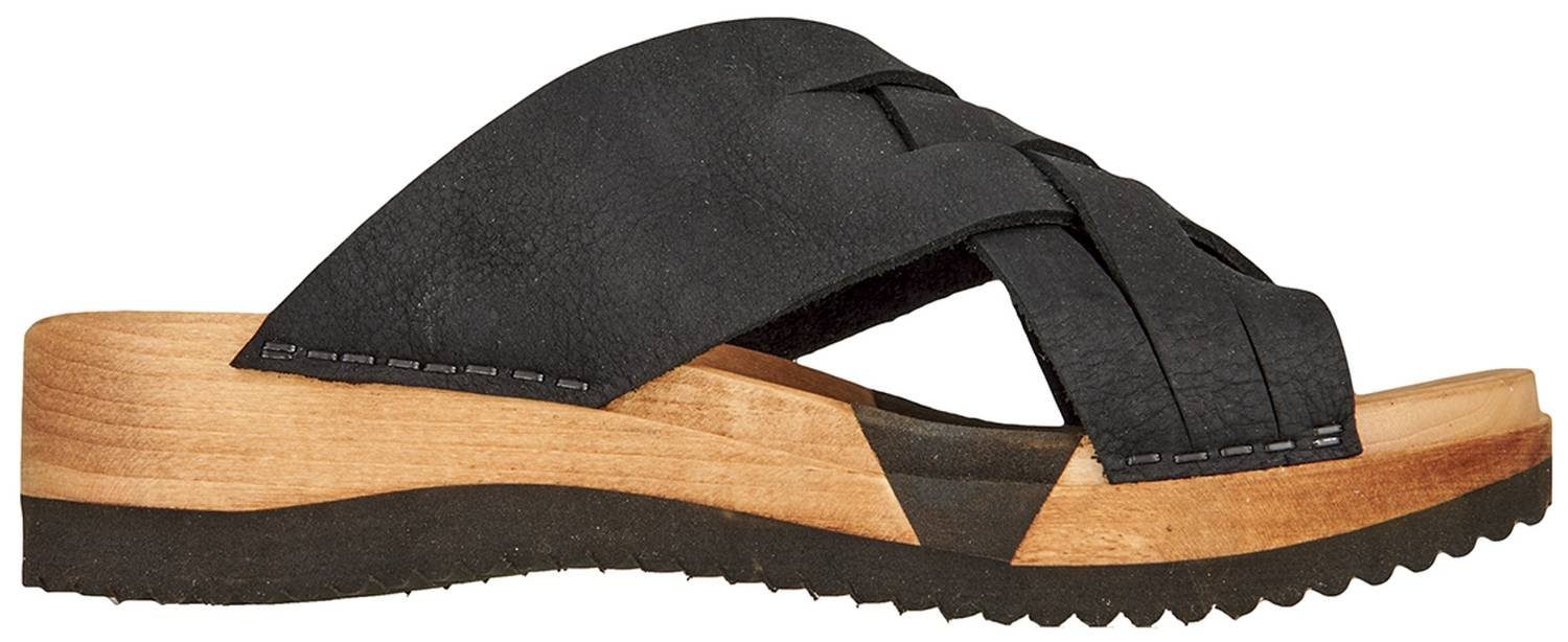 Sanita Sandal Wood Black Sport Clog Flex Sanita Salto