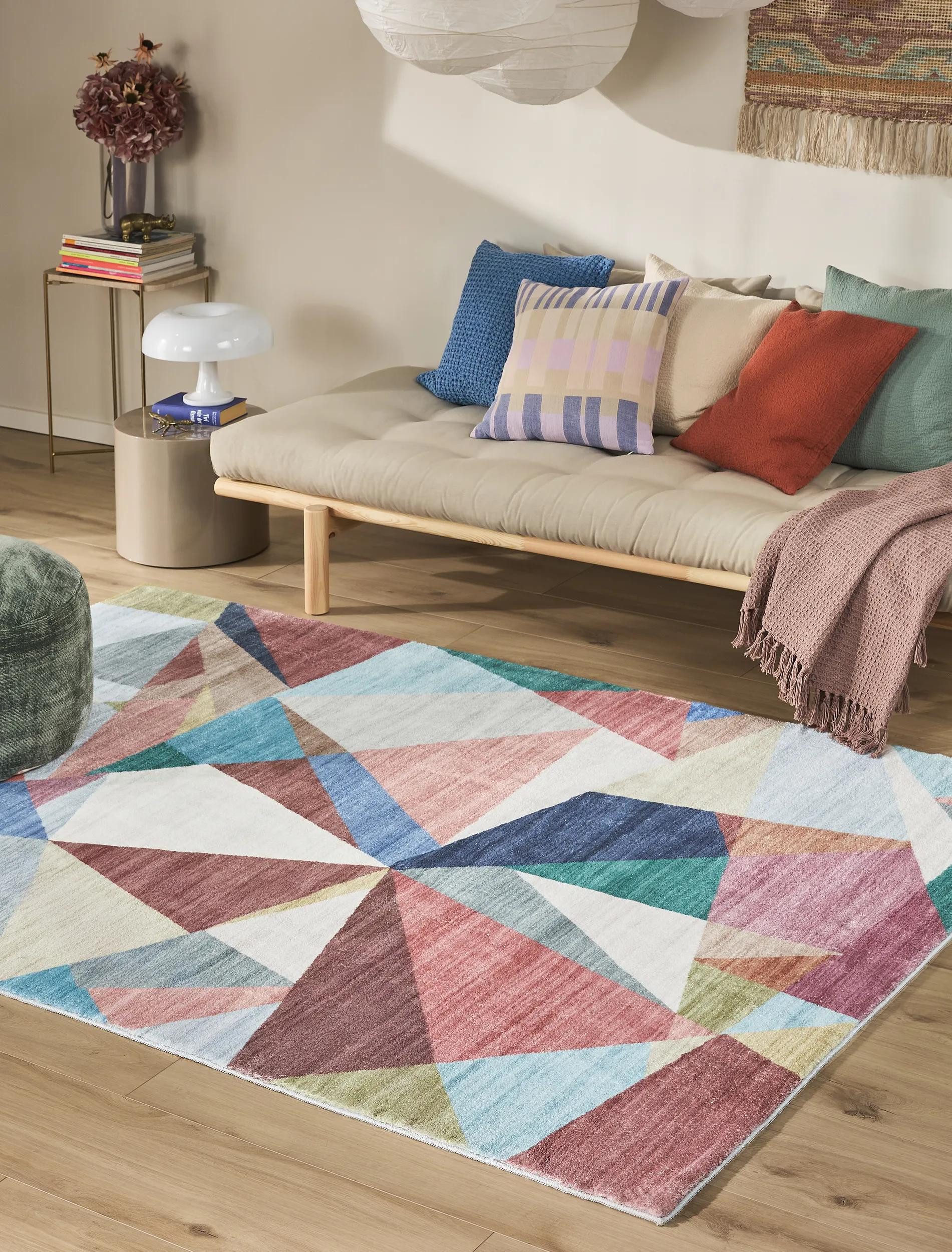 benuta Teppich Mara, rechteckig, Höhe: 6 mm, Kunstfaser, Berber, Ethno-Style, Wohnzimmer