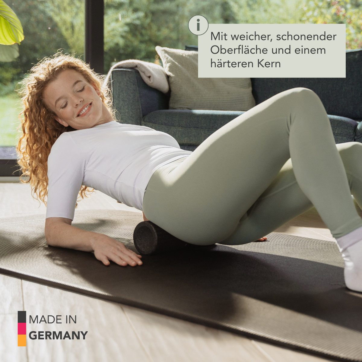 Liebscher & Bracht Massagerolle Liebscher & Bracht Set: Faszienrolle & Faszienball (je 2 Stück, verschiedene Größen), 4-tlg., zum Faszien Training von Muskeln, Bindegewebe und Stoffwechsel), umlaufende Rille zur Wirbelsäulenentlastung, Made in Germany