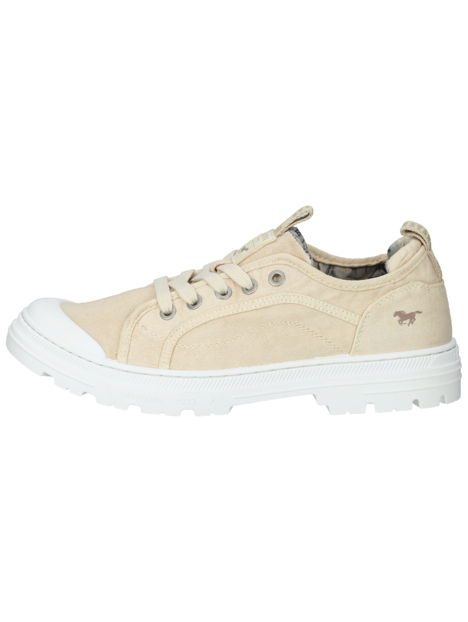 MUSTANG Halbschuhe Lederimitat/Textil Schnürschuh günstig online kaufen