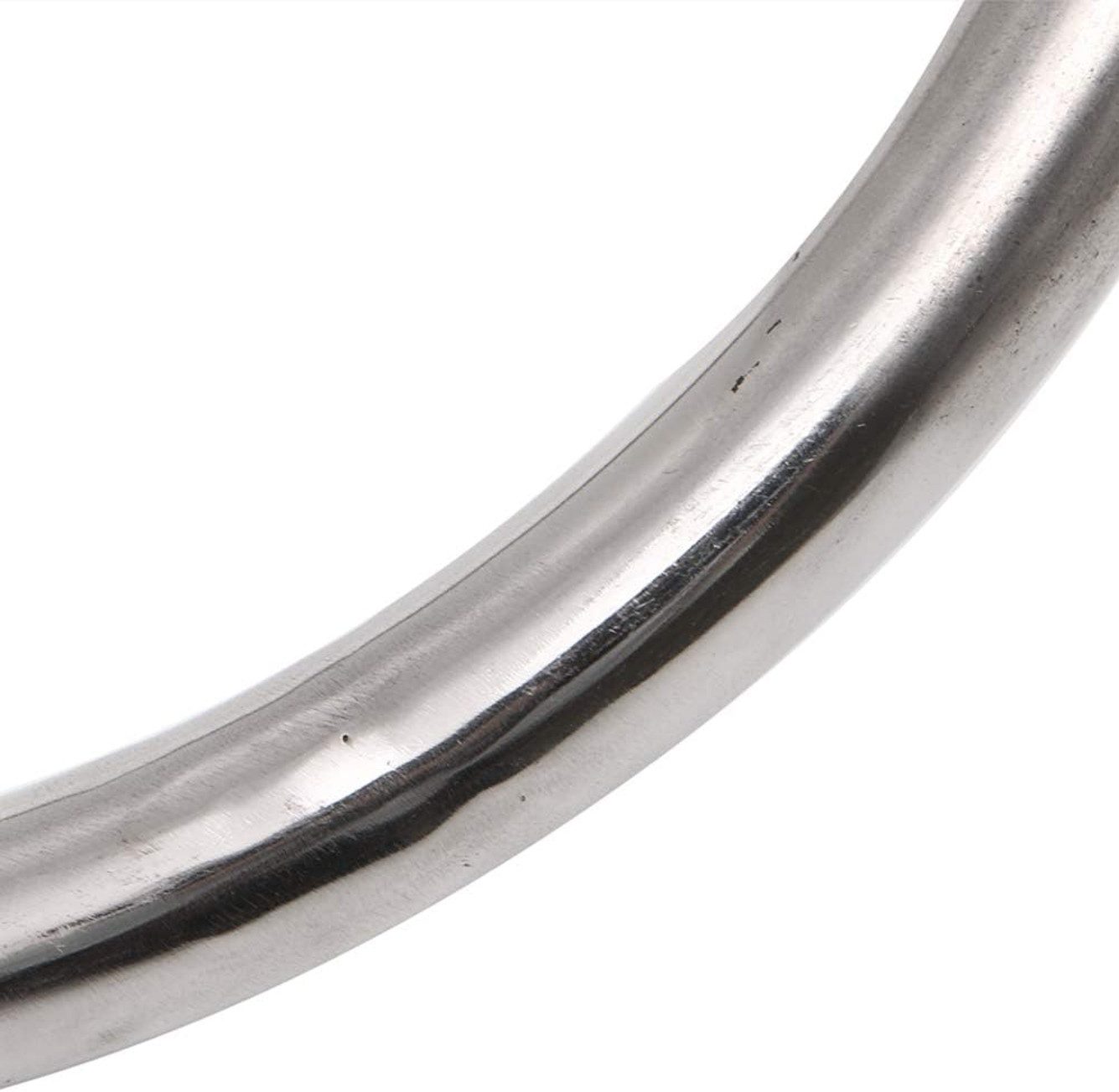 BAY-Sports Trainingsring Metall Ring Wing Tsun Kung Fu Tai Chi Sau Übungsring Edelstahl (Kung Fu Training, Stück), Durchmesser innen 20,5 cm, Silber Steel, Für Grifftechnikübungen