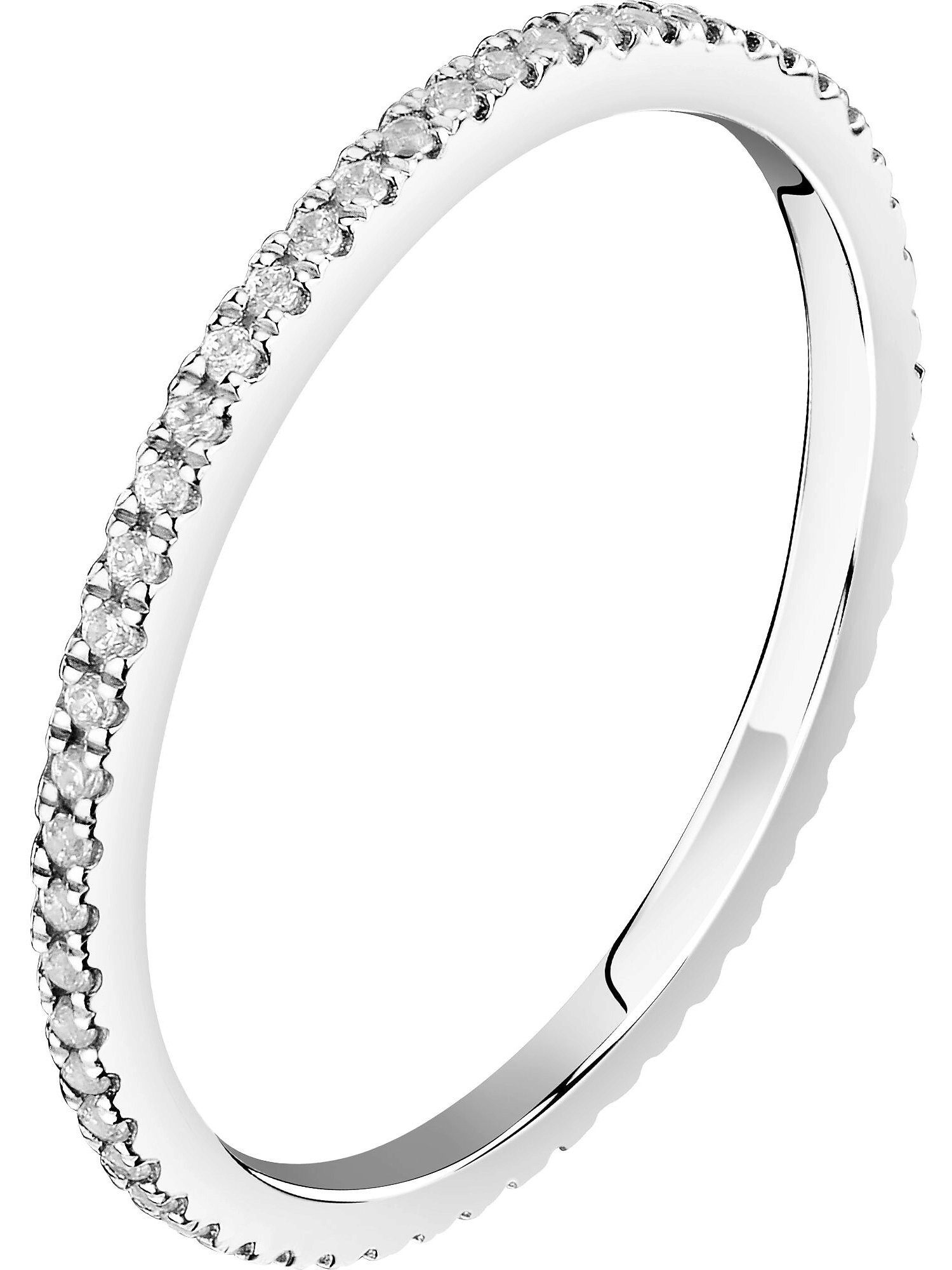 Diamantring CHRIST Damen-Damenring 585er Weißgold Diamant