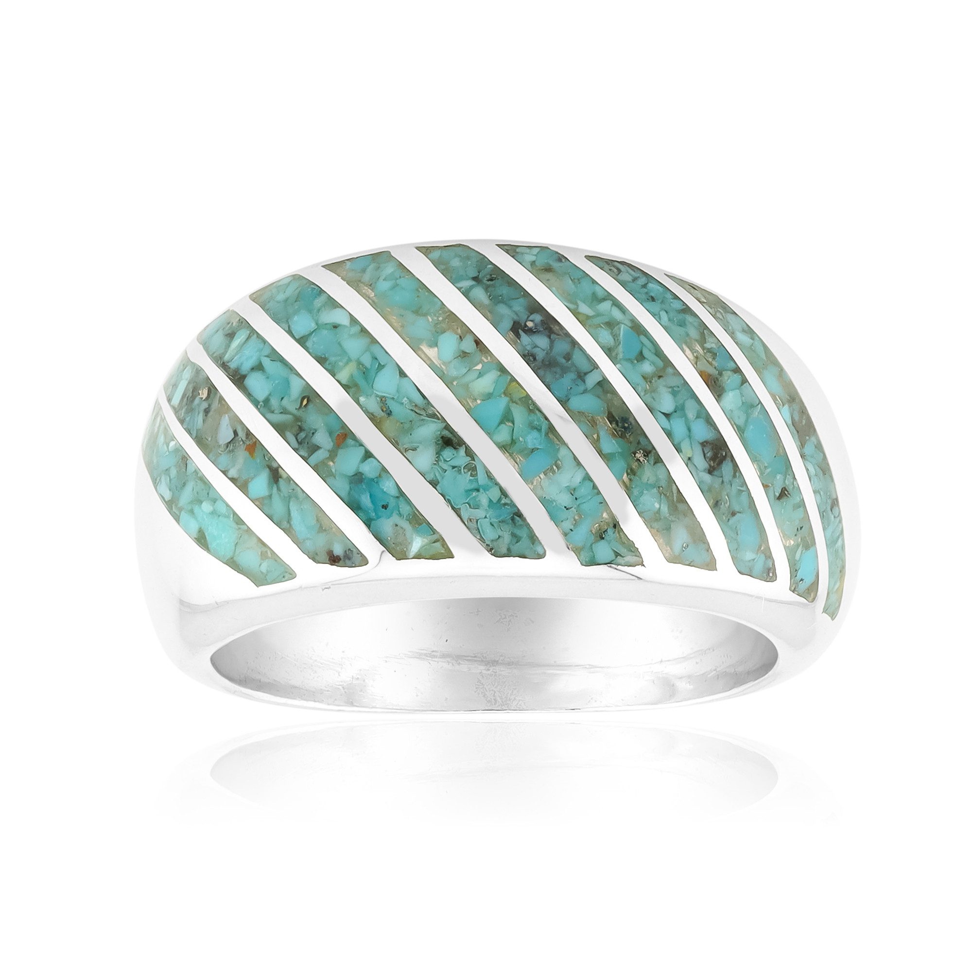 Cavill Silberring Kingman Mohave Türkis Silber Ring (1-tlg)
