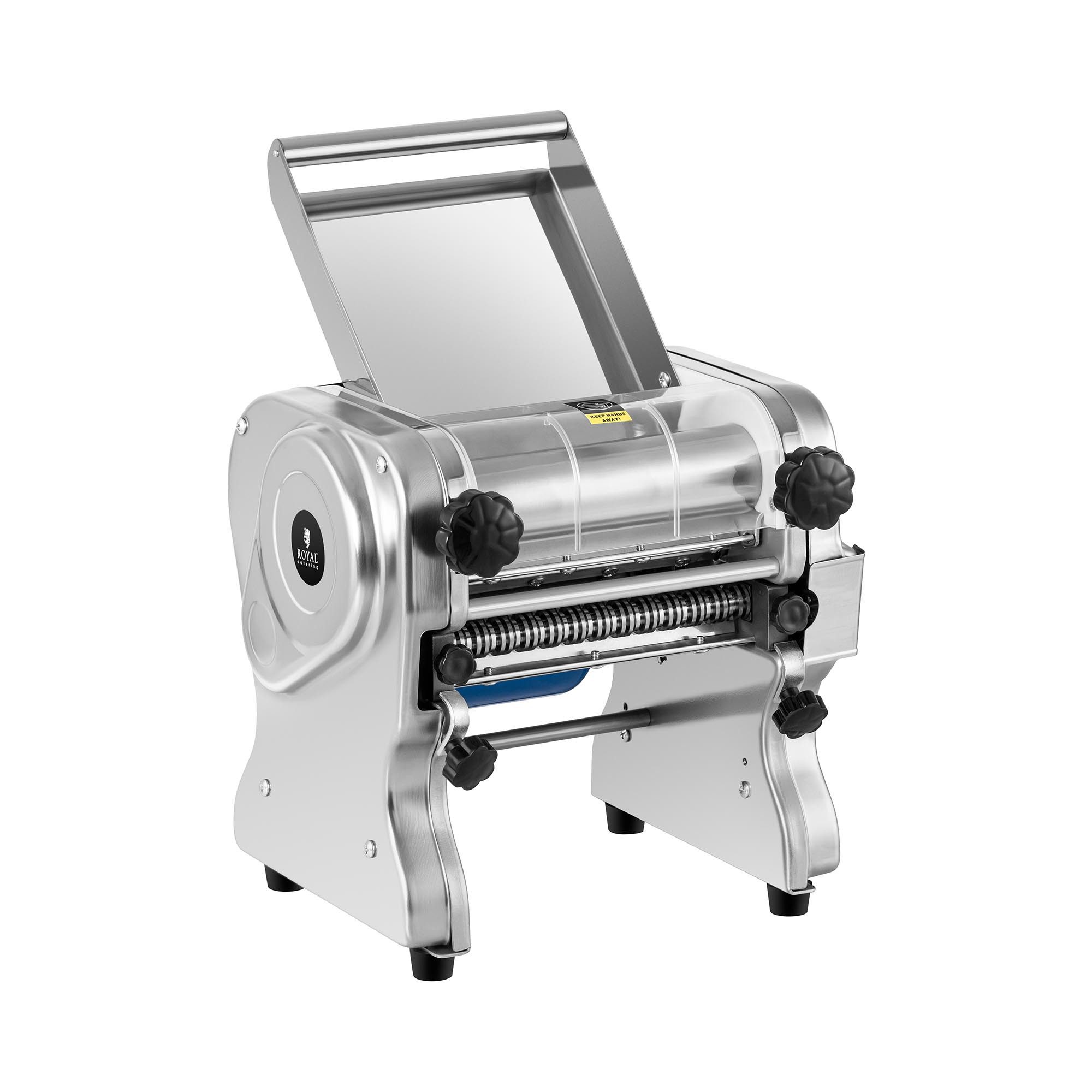 Royal Catering Nudelmaschine Pastamaker Edelstahl Pastamaschine Spaghetti 1 - 14 mm Tagliatelle, 550 W