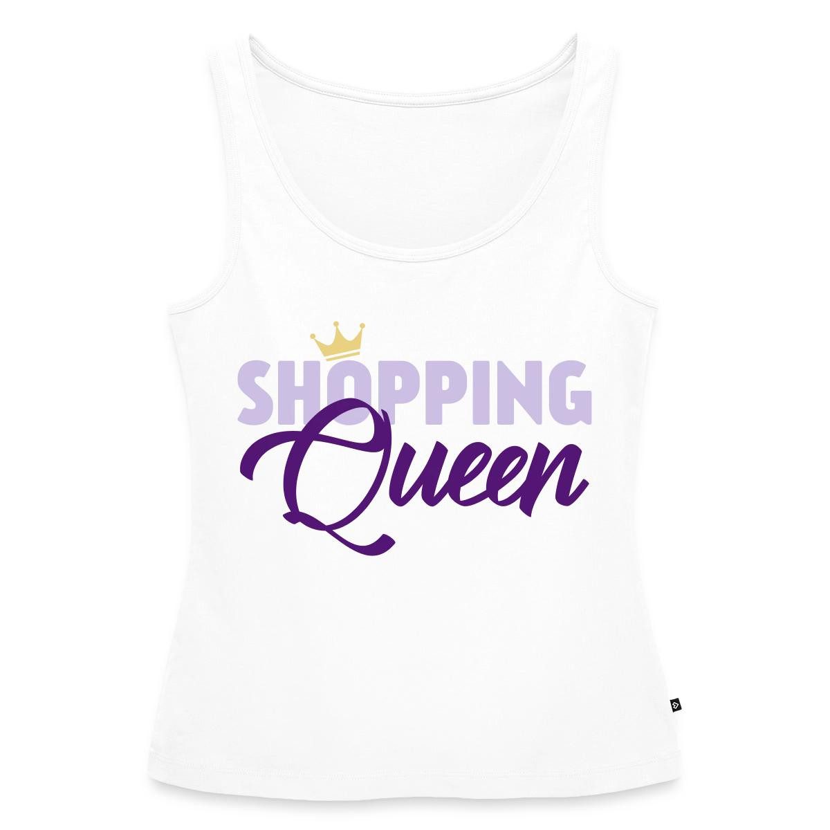 Spreadshirt T-Shirt Shopping Queen Mit Krone TV Kostüm Premium Tank Top Damen (1-tlg)
