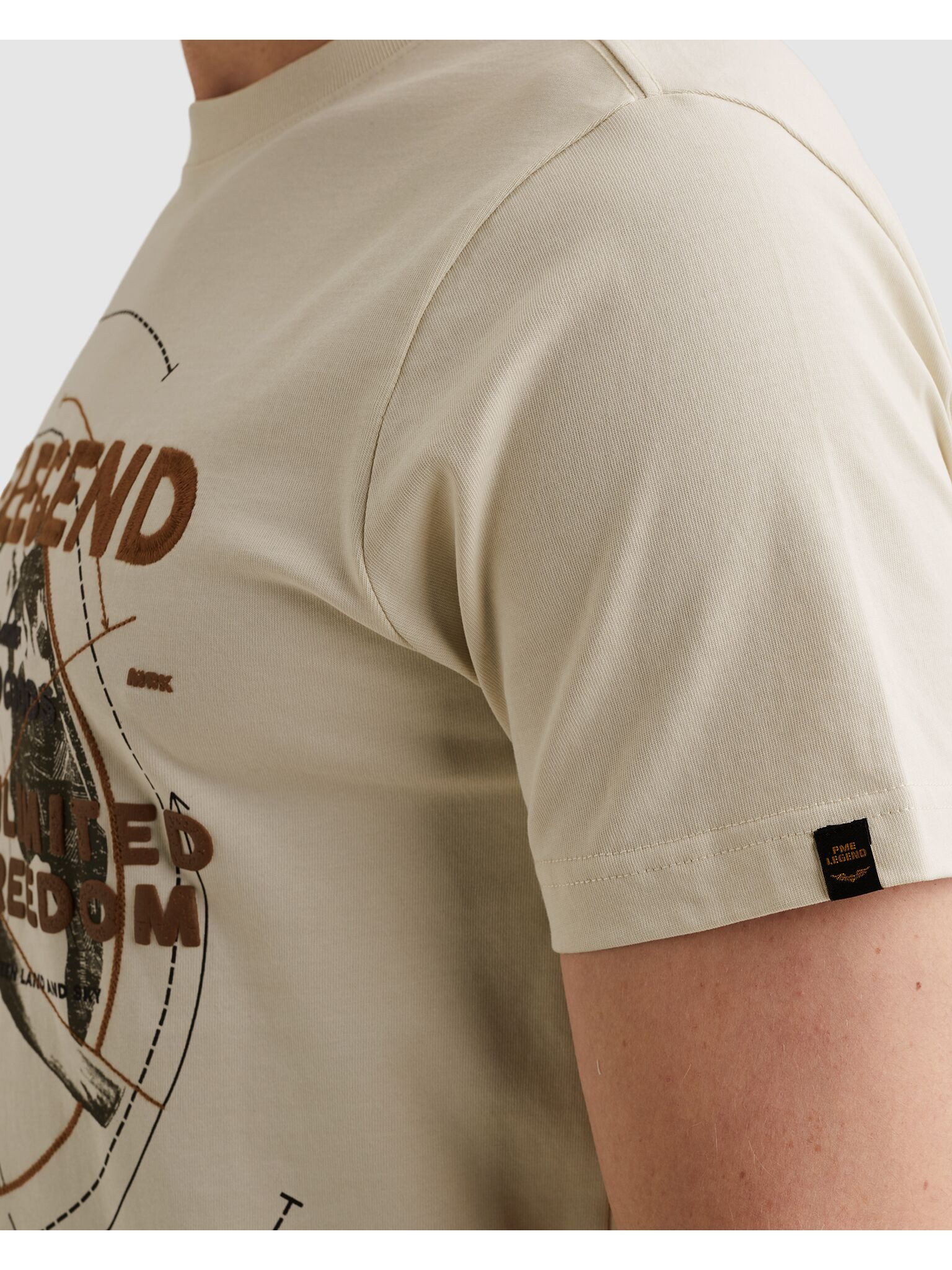 PME LEGEND T-Shirt Short Sleeve R-Neck Heavy Jersey mit Print, Regular Fit