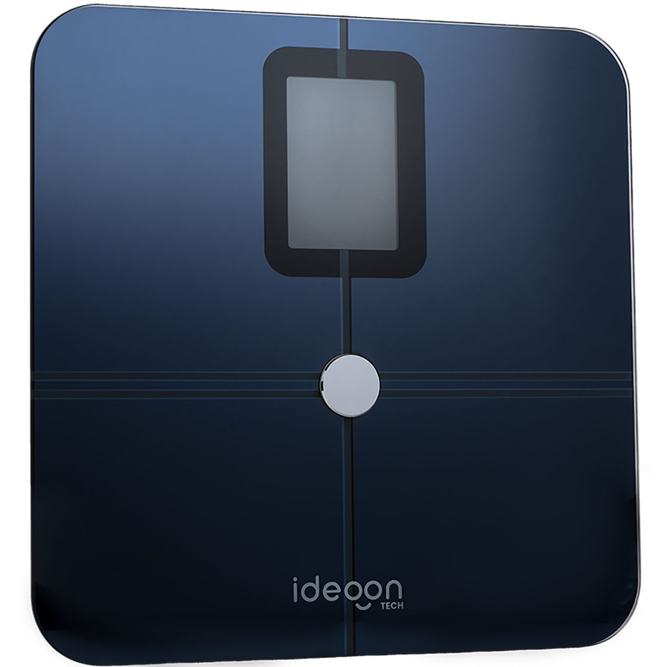shop'n smile ideoon Körper-Analyse-Waage Körperanalyse Waage Glas max.180 kg Waage für Fett BMI Puls Körpertyp, Ideal für Ihr Fitness-Ziel mit Fitdays App – Bild 5 von 5