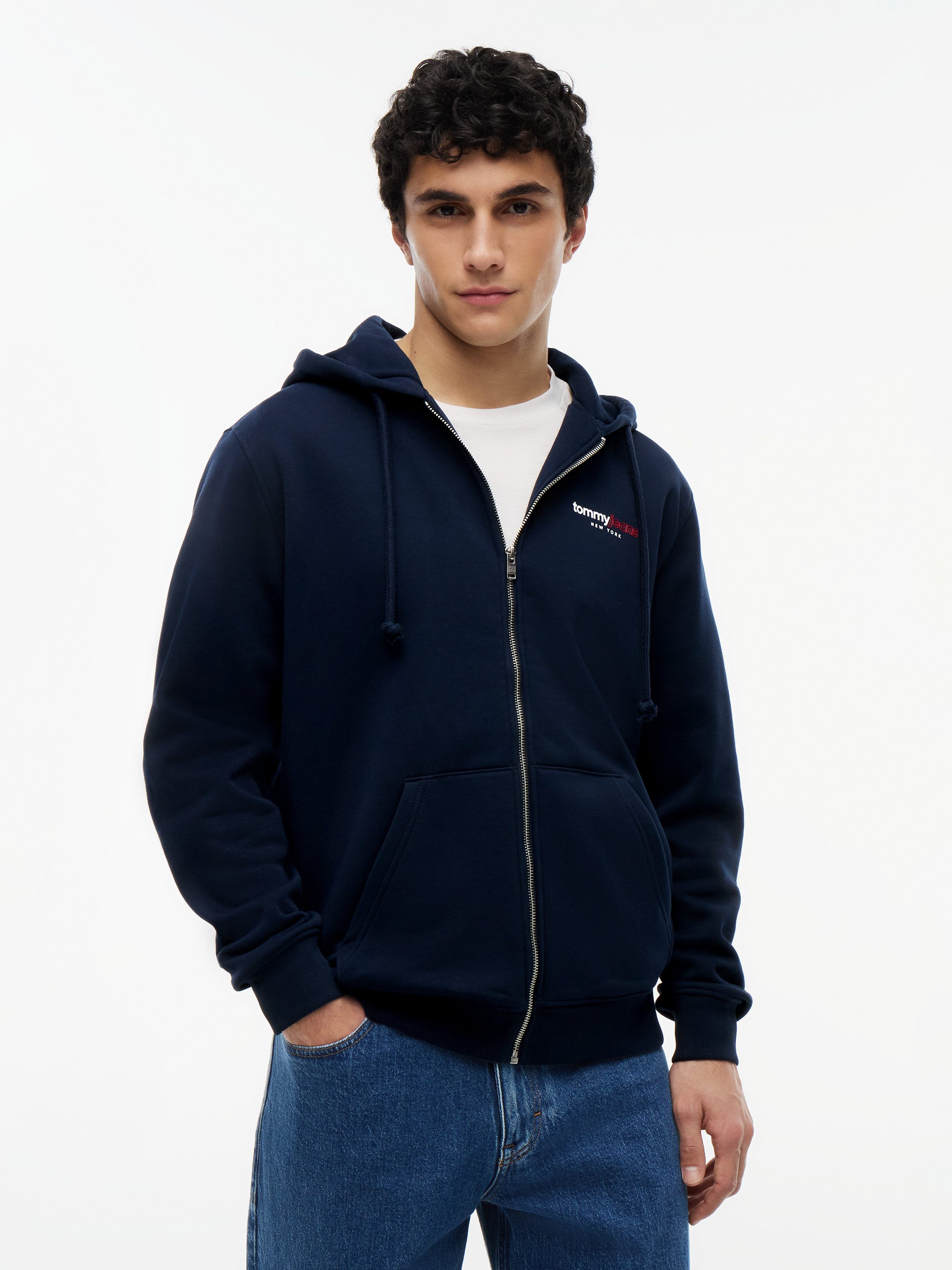Tommy Jeans Kapuzensweatjacke TJM REGULAR DNA BACKPRINT FULLZIP