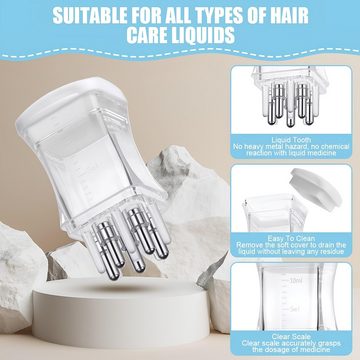 COOL-i ® Massagegerät, Haaröl-Applikator und Kopfmassagebürste für Haarwachstum und Pflege
