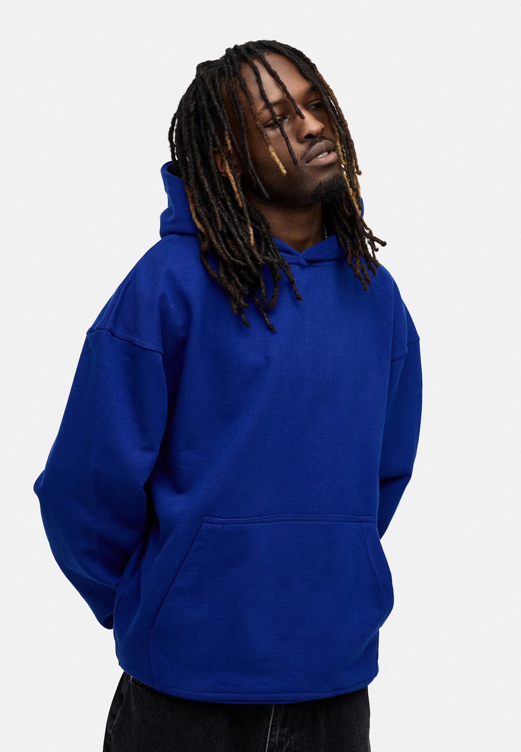 BEHYPE STUDIOS Hoodie IM OVERSIZE FIT Herren Cord-less Kapuzenpullover lockeres Kapuzen-Sweatshirt Sweater
