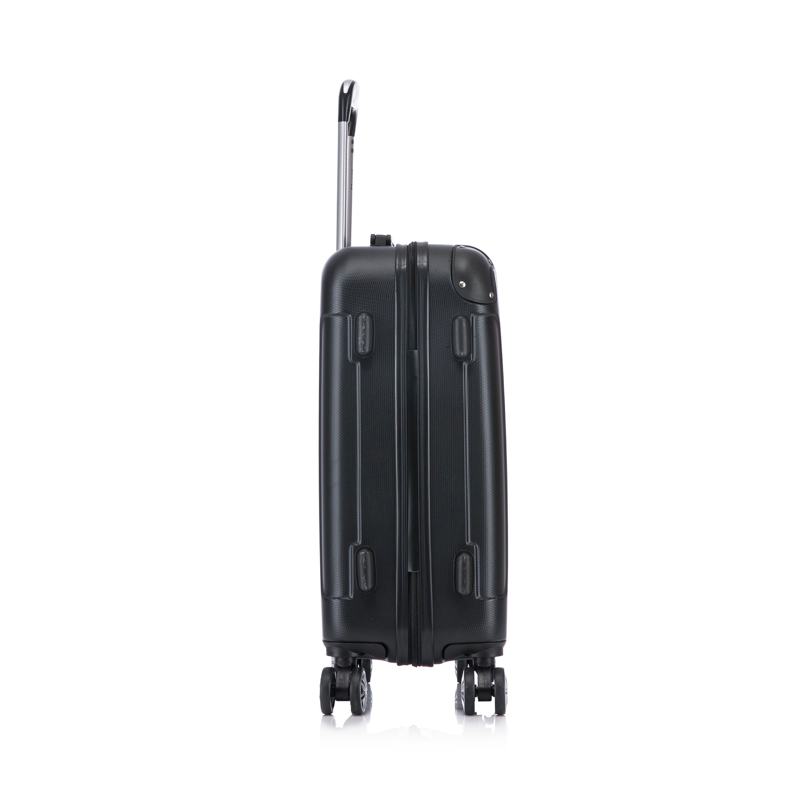 Flexot Hartschalen-Trolley F-2045 Kofferset, 360° Rollen, robuster Reisekoffer, Bordcase, 4 Rollen, Robuster und moderner Koffer mit vier 360° Rollen und Zahlen – Bild 3 von 5