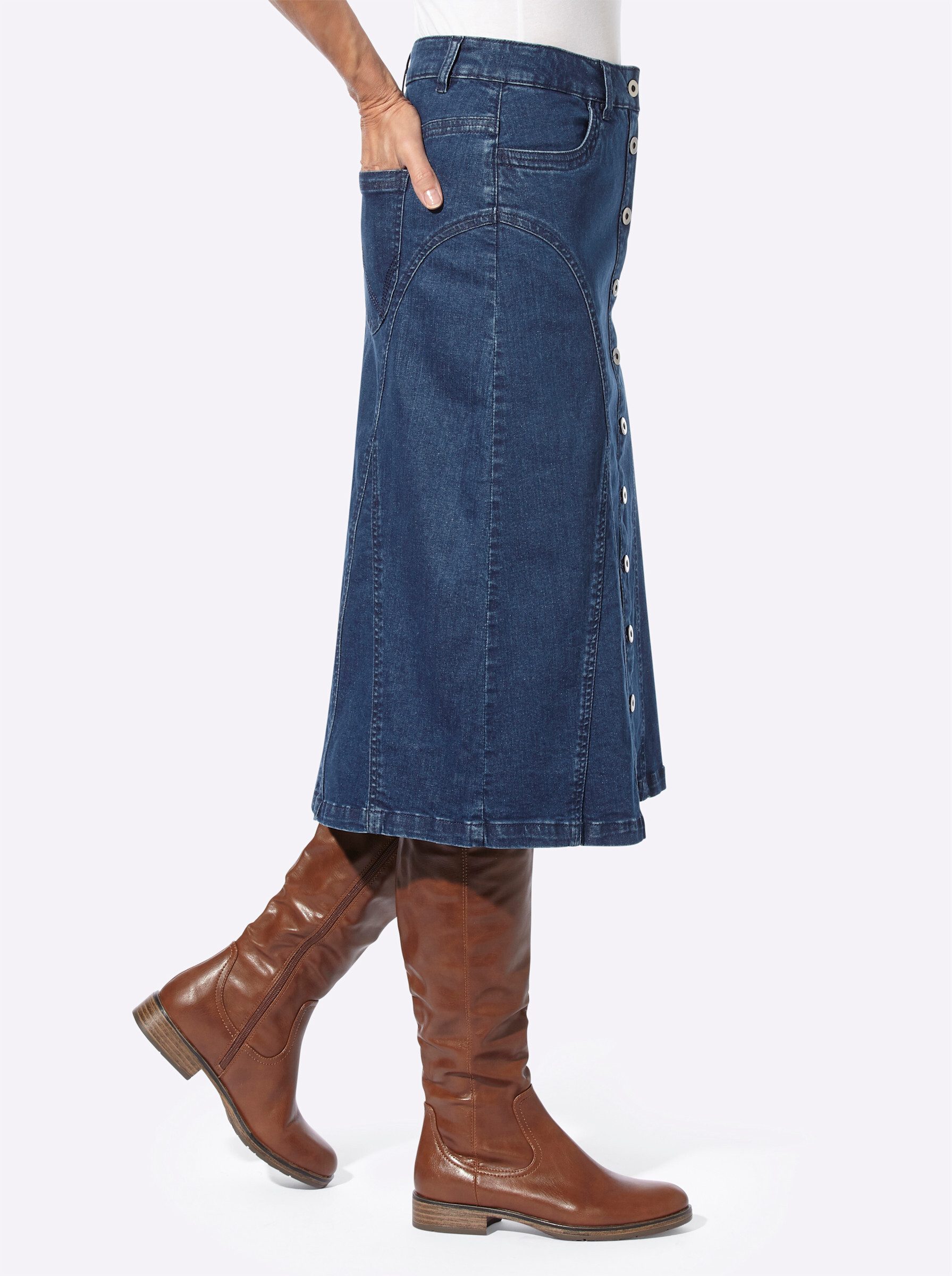 Witt A-Linien-Rock Jeans-Rock günstig online kaufen