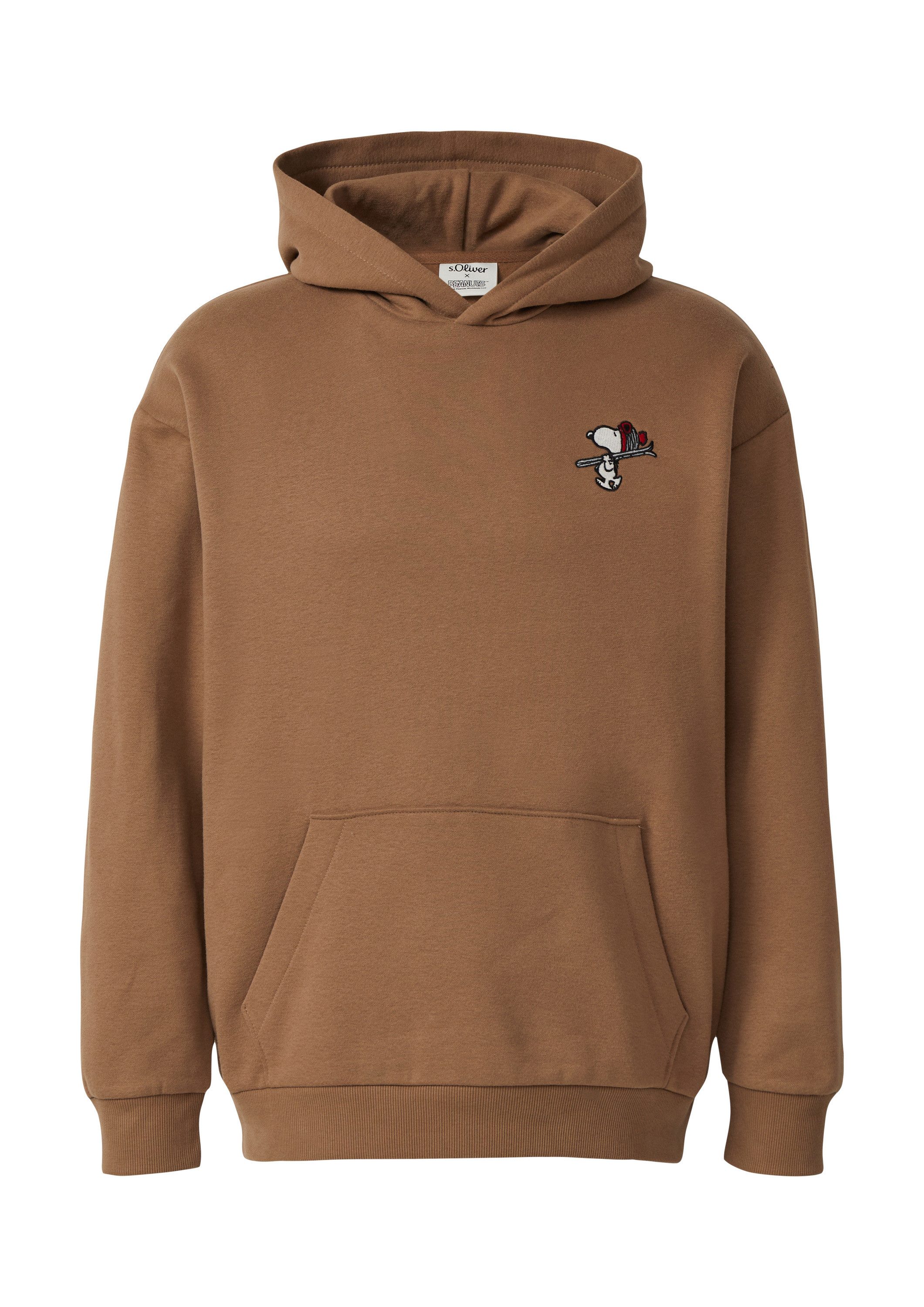 s.Oliver Sweatshirt Sweatshirt Kapuzen-Sweatshirt im Relaxed Fit mit Peanut günstig online kaufen