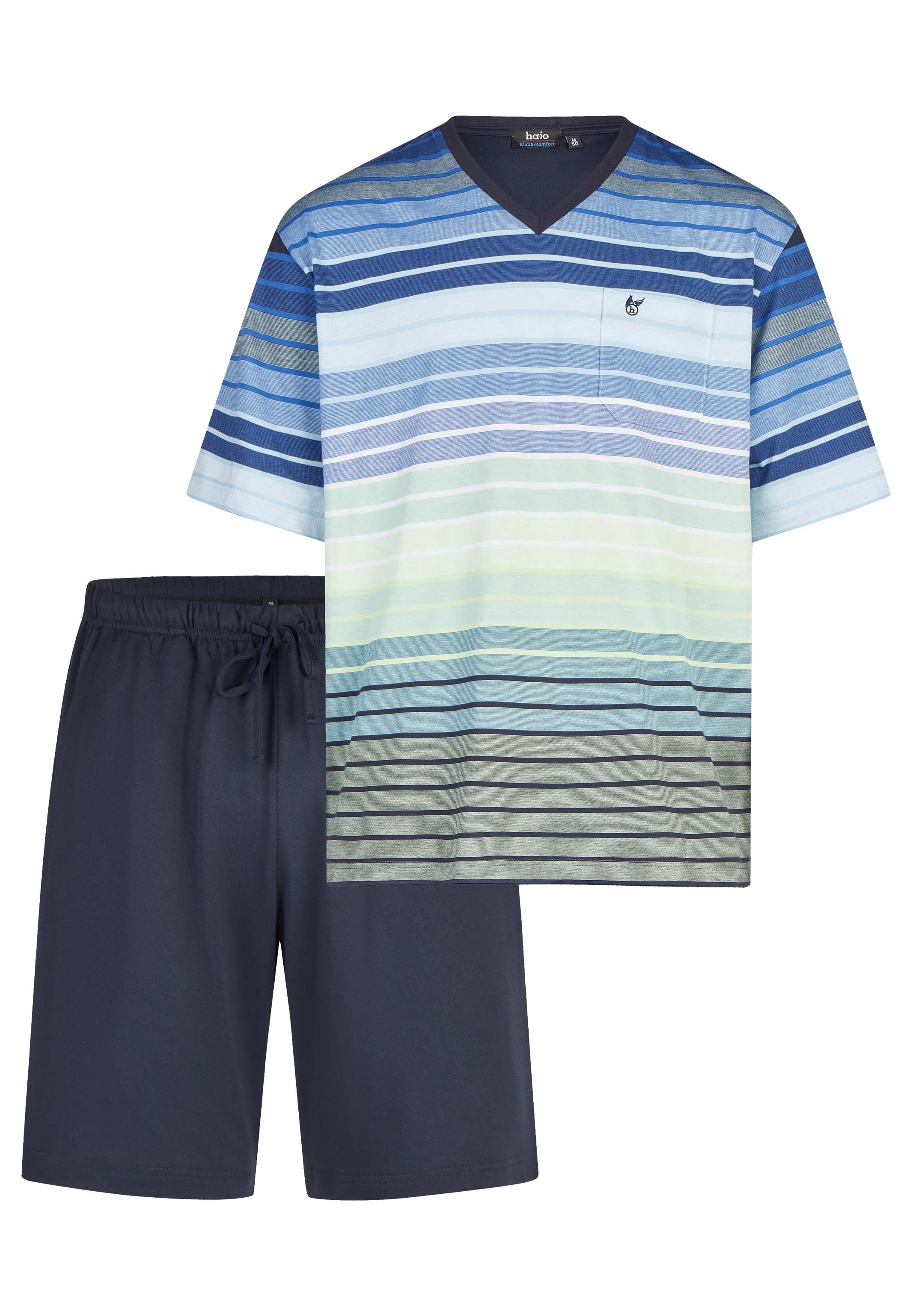 Hajo Pyjama Klima Komfort (Set, 2 tlg) Schlafanzug - Baumwolle - Atmungsaktiv