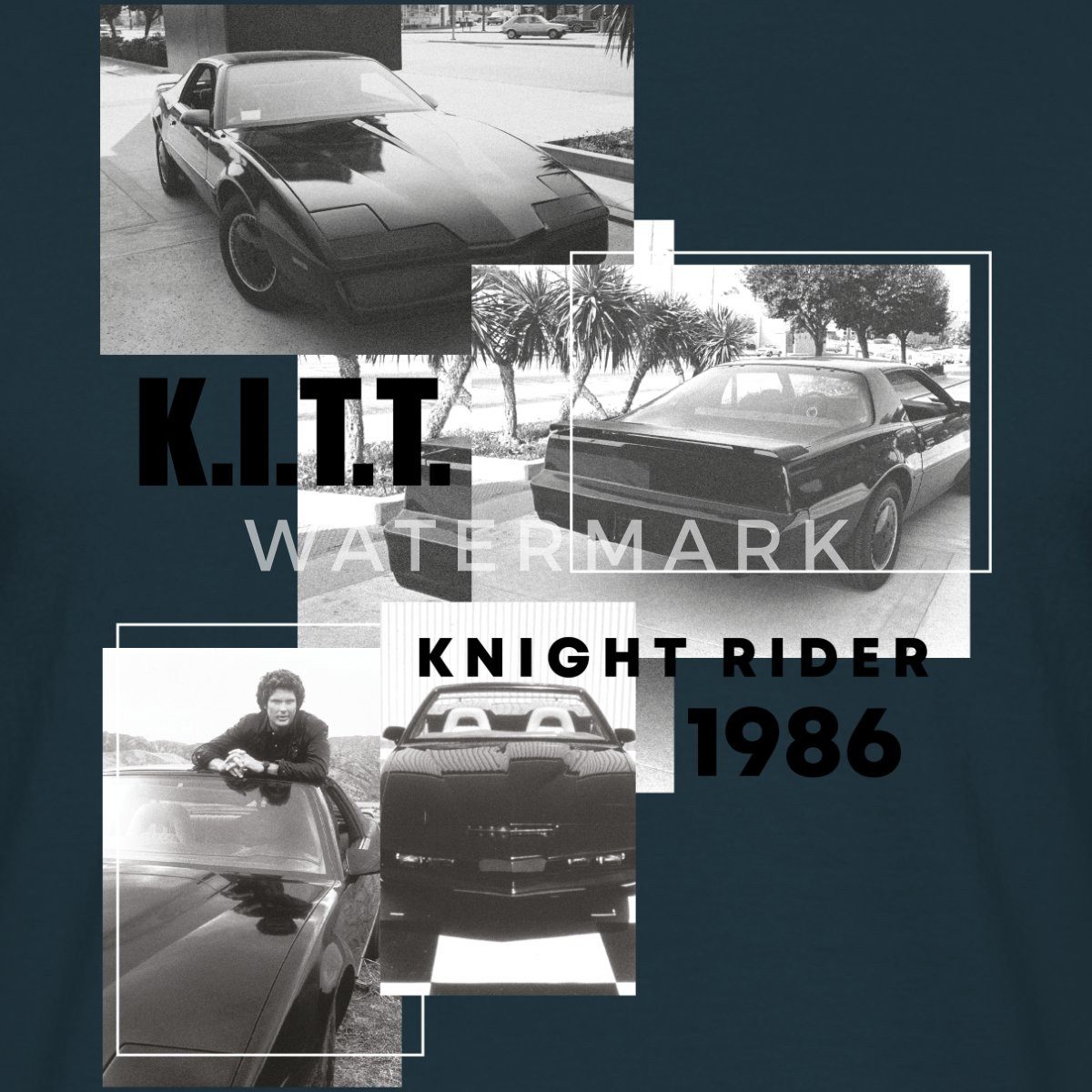 Spreadshirt T-Shirt KITT Knight Rider 1986 Männer T-Shirt (1-tlg)