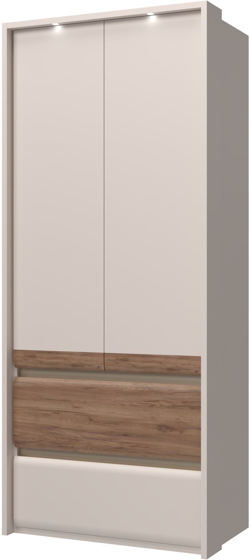 Places of Invictus mit Soft-Close Style Beleuchtung, LED Kleiderschrank UV lackiert, Funktion
