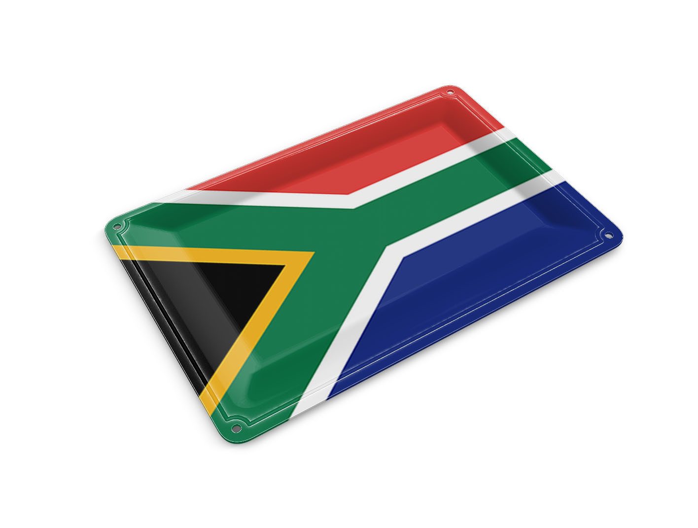 Femer GmbH Postkarte Flagge Südafrikas 14x10 cm Flag of South Africa, unfrankiert