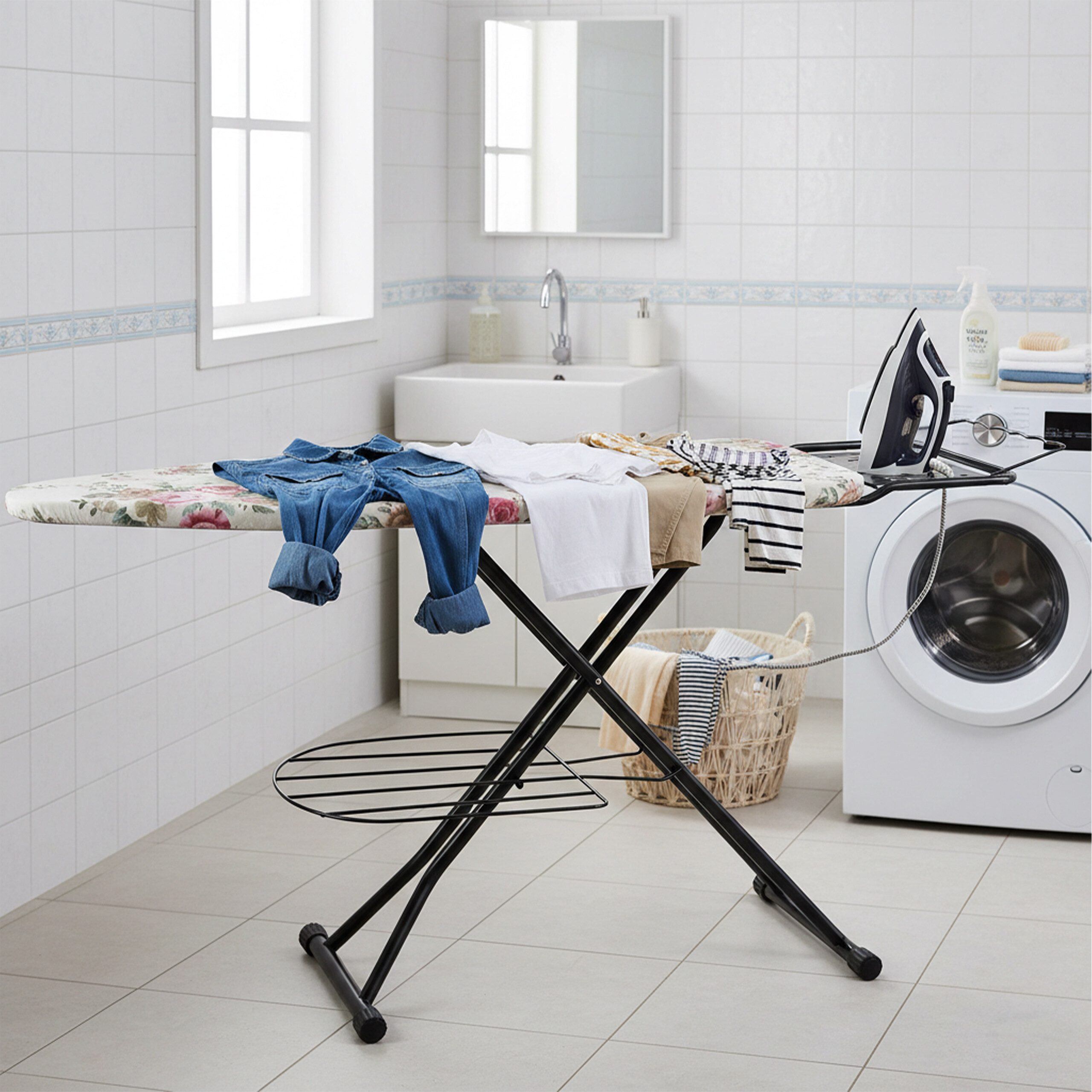 relaxdays Bügelbrett Bügelbrett 110 x 33 cm, B