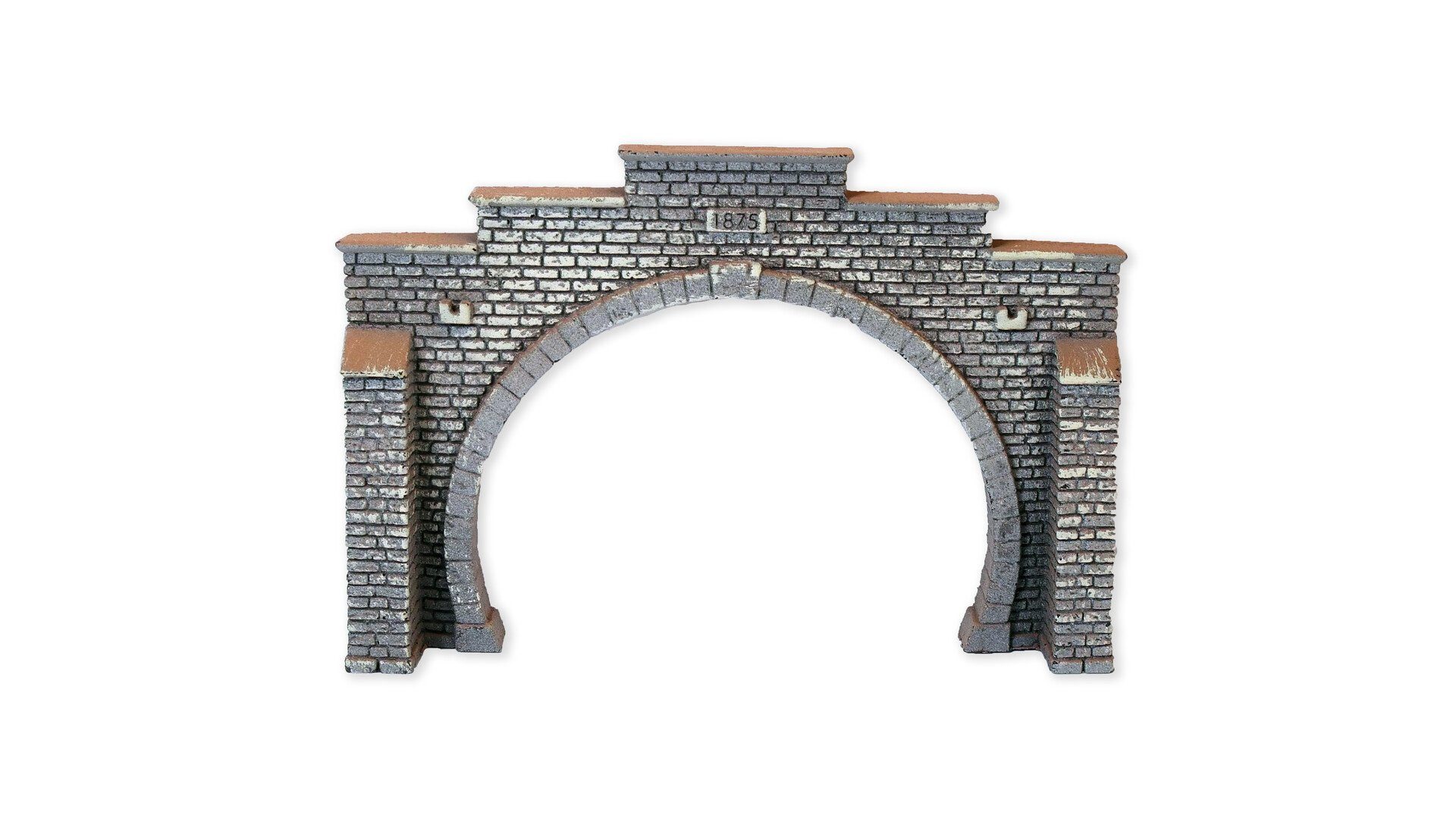 Modelleisenbahn-Spielunterlage Tunnel-Portal, 2-gleisig Modellbau Tunnelportal, 2