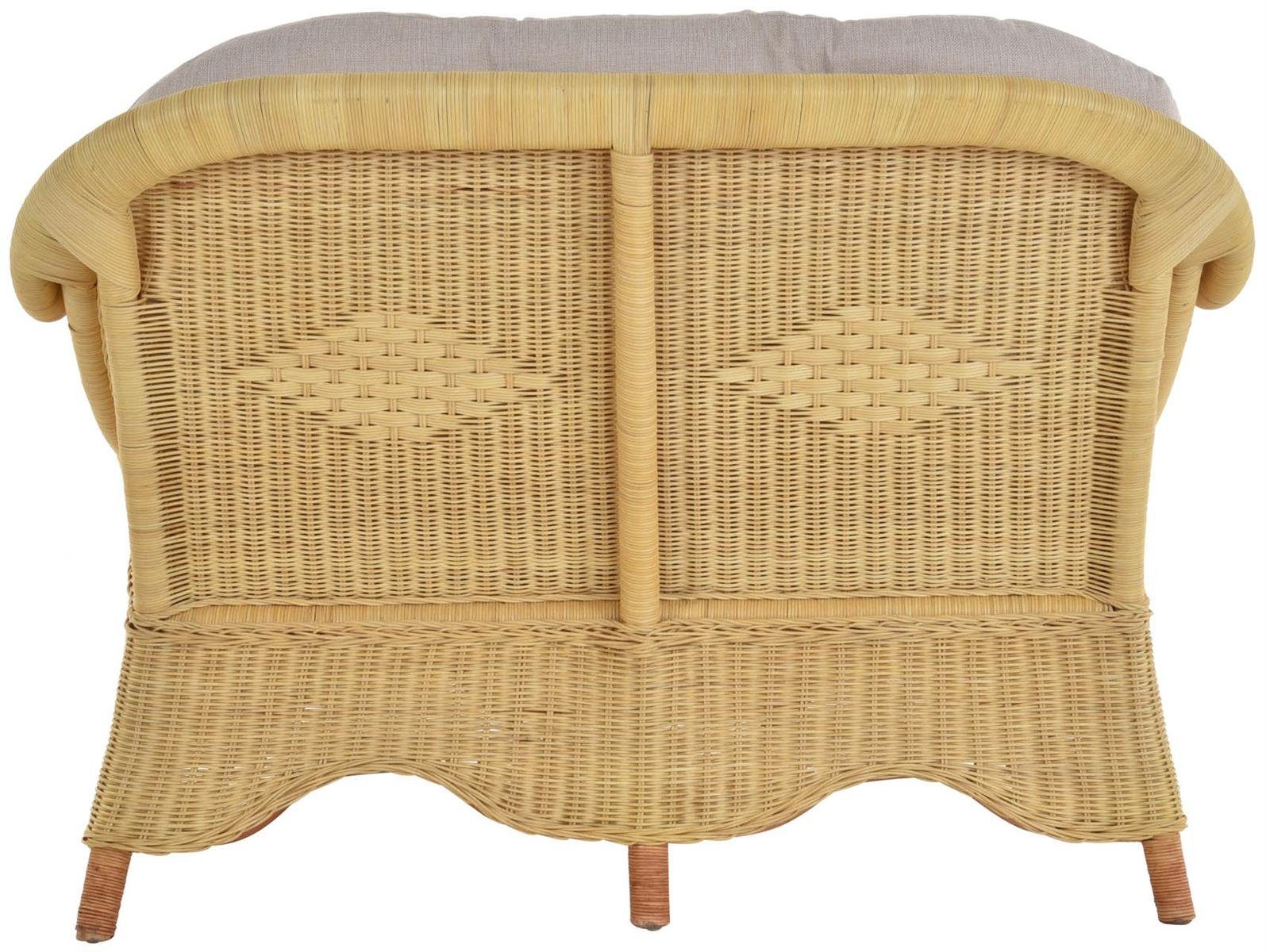 Krines Home Loungesofa Rattansofa 2-Sitzer-Sofa Wintergarten günstig online kaufen
