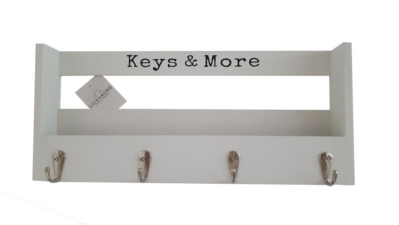 LB H&F Lilienburg Schlüsselbrett LB H&F Schlüsselbrett Holz mit Ablage Schl günstig online kaufen