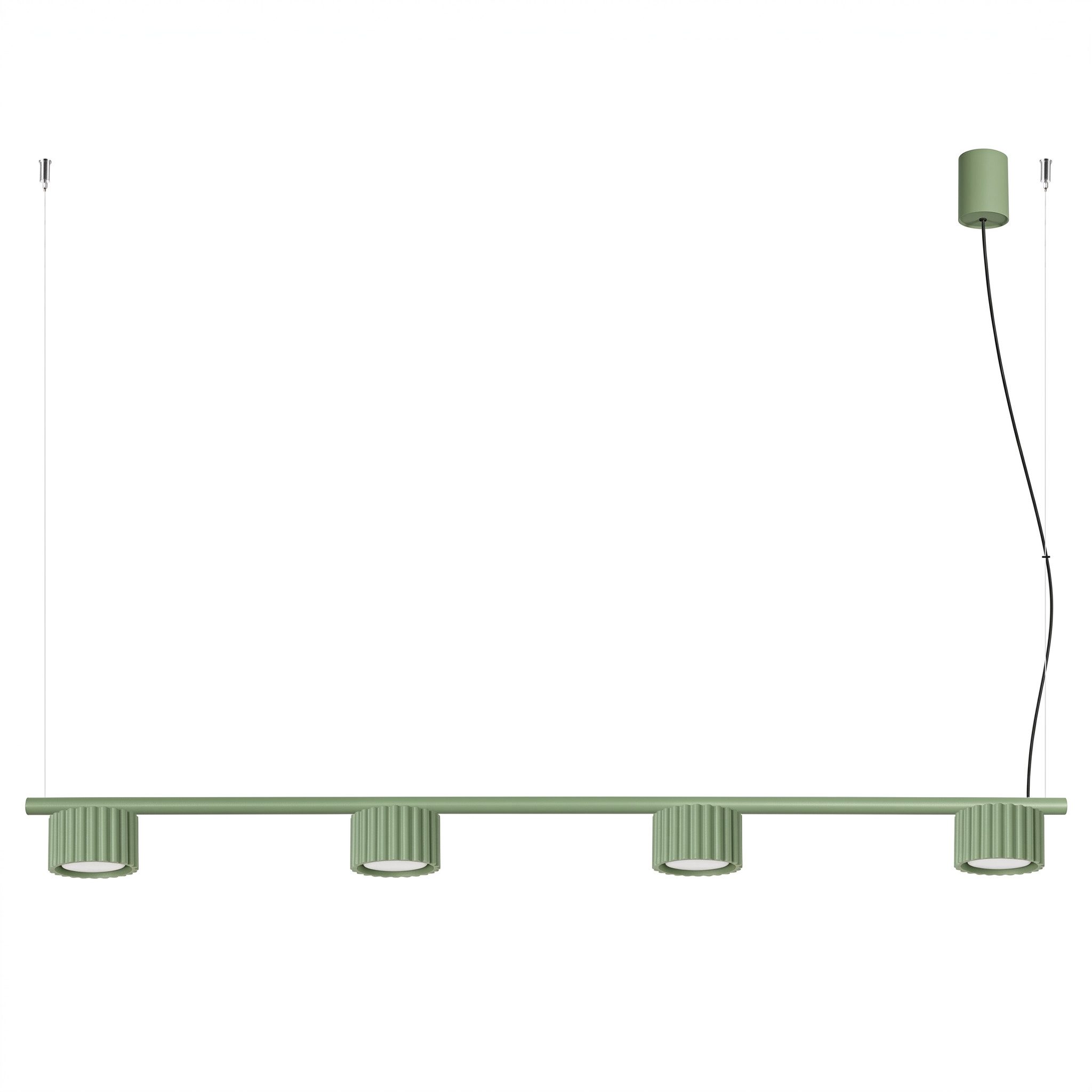 SOLLUX lighting Kronleuchter Kronleuchter AURA 4 salbei Gx53, Nicht enthalten