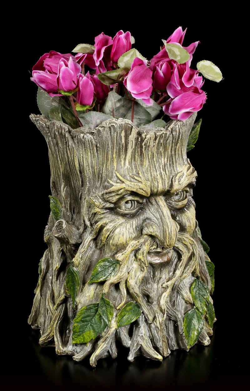 Figuren Shop GmbH Blumentopf Blumentopf - Greenman Baum - Fantasy Dekoration Pflanzentopf