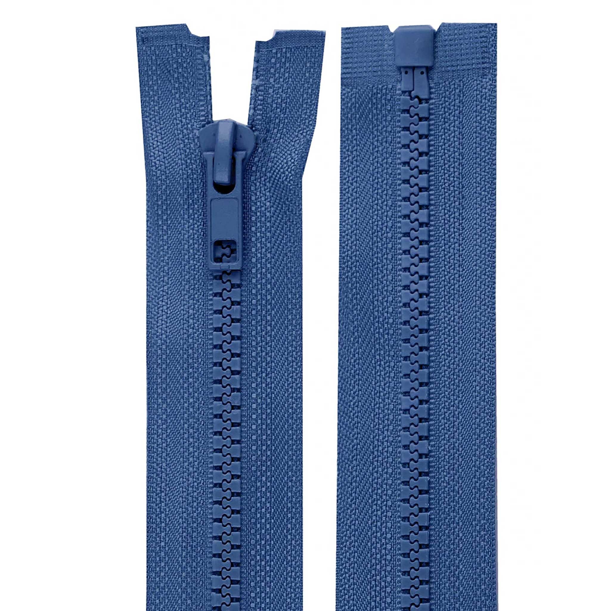 maDDma Reißverschluss 1 Profil-Reißverschluss 5mm 95cm teilbar Autolock Farbwahl, jeansblau