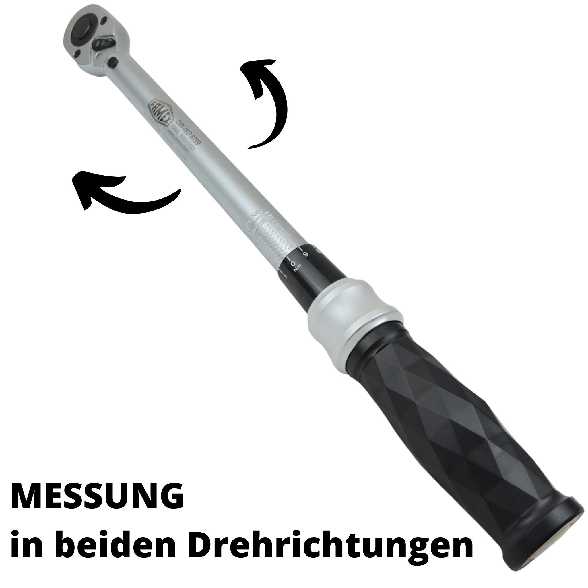 FAMEX Drehmomentschlüssel 10865 Drehmomentschlüssel 1/2 Zoll, PROFESSIONAL, +-3%, Kalibrierschein