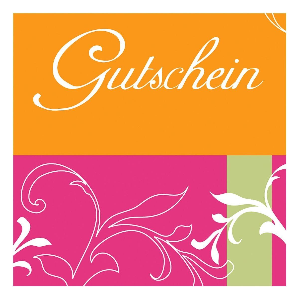 Sigel Geschenkkarte Samba, Gutscheinkarte mit Schriftzug und Innendruck, 25 Karten ohne Umschlag