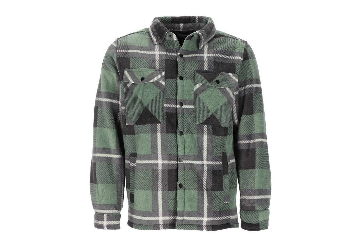 Baumfuchs Langarmhemd Herren Thermohemd mit Karomuster - Hemd-Jacke mit Sherpafleece-Futter