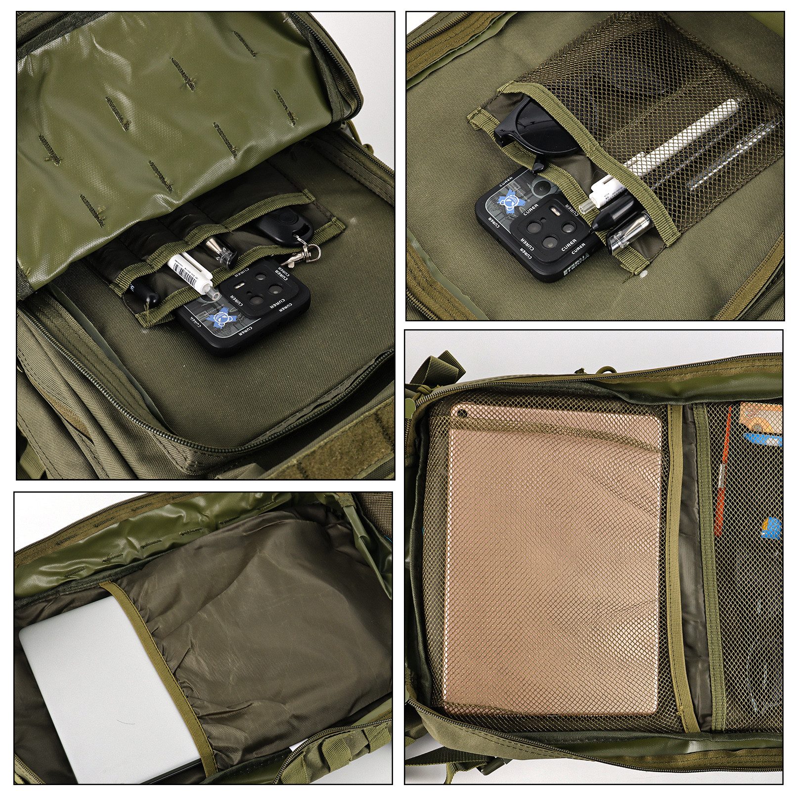 TAN.TOMI Rucksack Taktischer Rucksack 45L Wanderrucksack Militär Rucksack, Für Wandern, Jagd, Trekking und andere Outdooraktivitäten