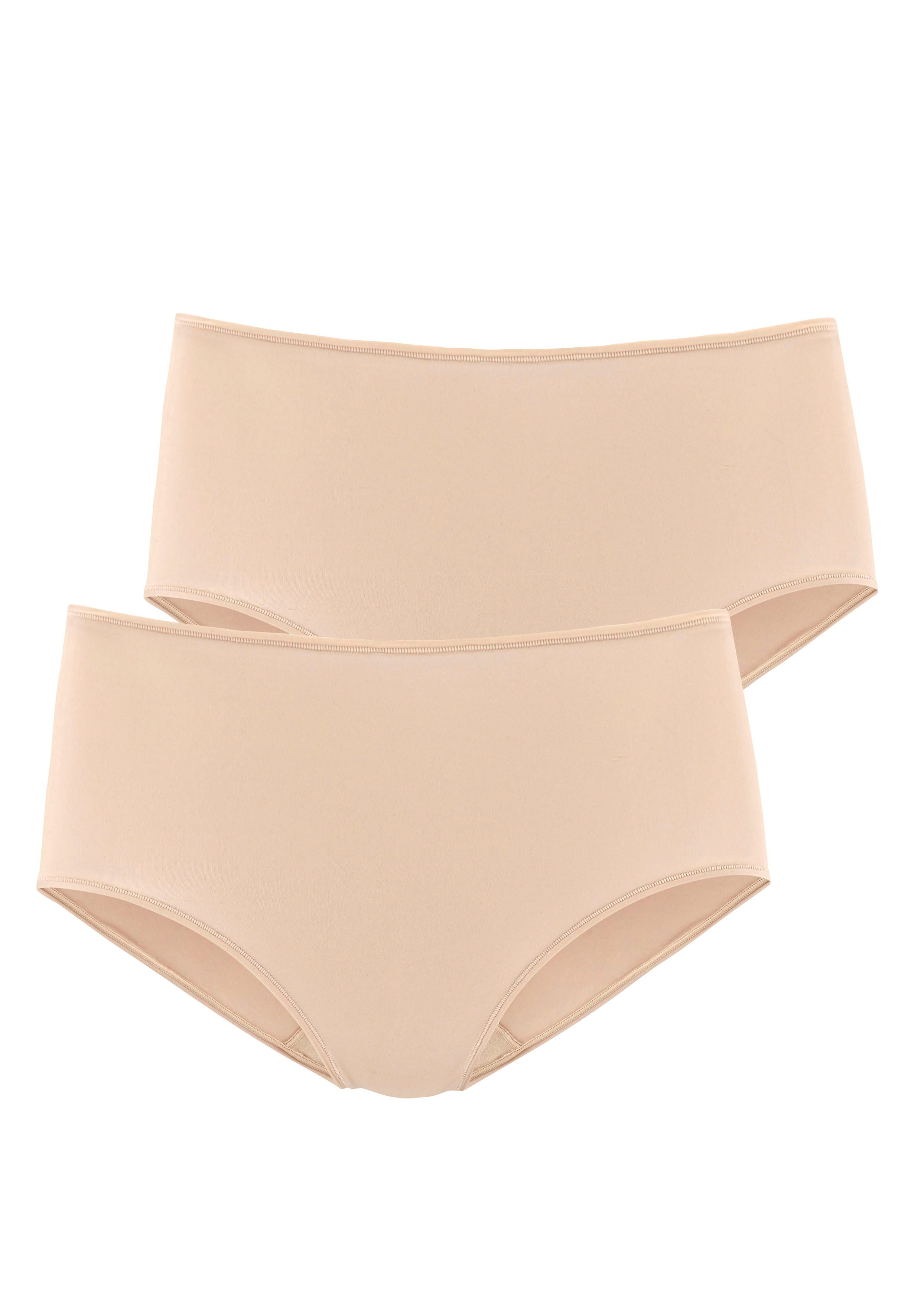 LASCANA Taillenslip (2er-Pack) aus weicher und hoch elastischer Microfaser