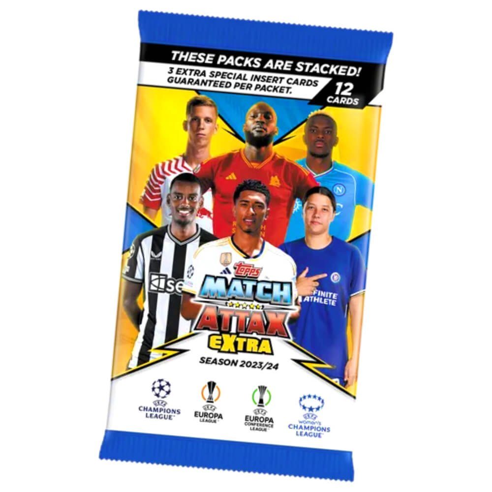 Sammelkarte Topps Match Attax Karten Champions League Extra 2023-2024 - 1 Booster