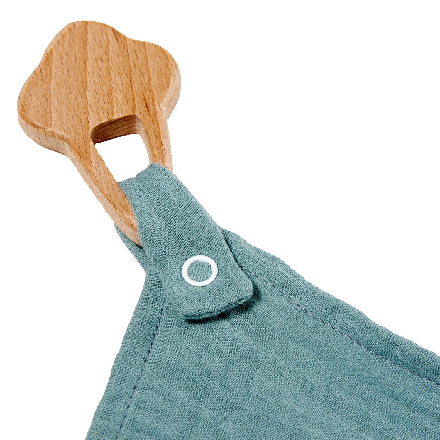 Nordic Coast Company Kuscheltuch Schmusetuch Schnullertuch Schnullerband mit Beißring Baby Geschenk, (1-tlg)