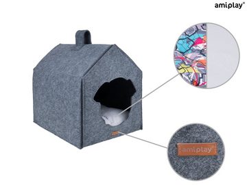 amiplay Hundehütte Hygge, Hundehütte Haus Quick Press 2 in 1 HYGGE