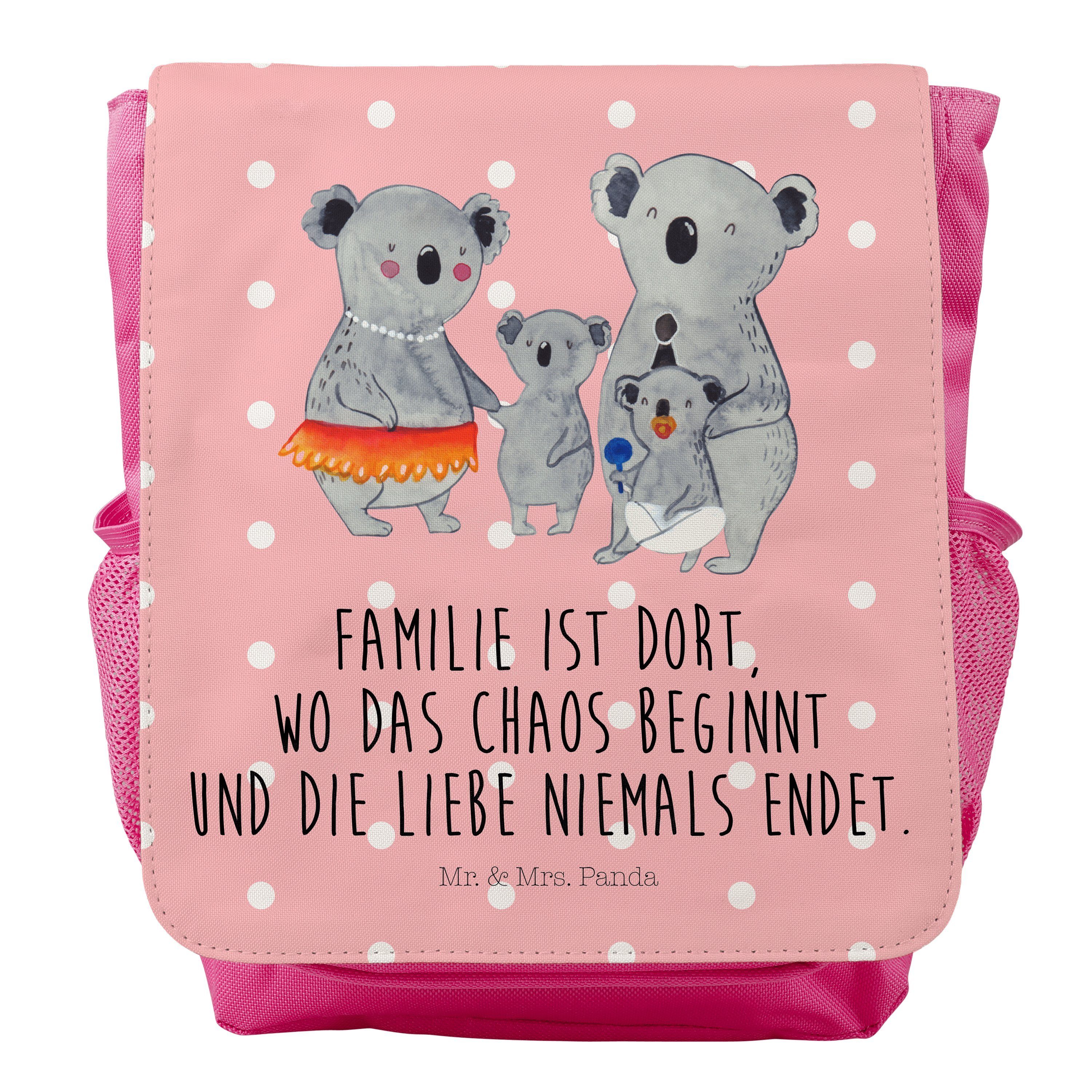 Mr. & Mrs. Panda Kinderrucksack Koala Familie - Rot Pastell - Geschenk, Koalas, Mama, quality time, K