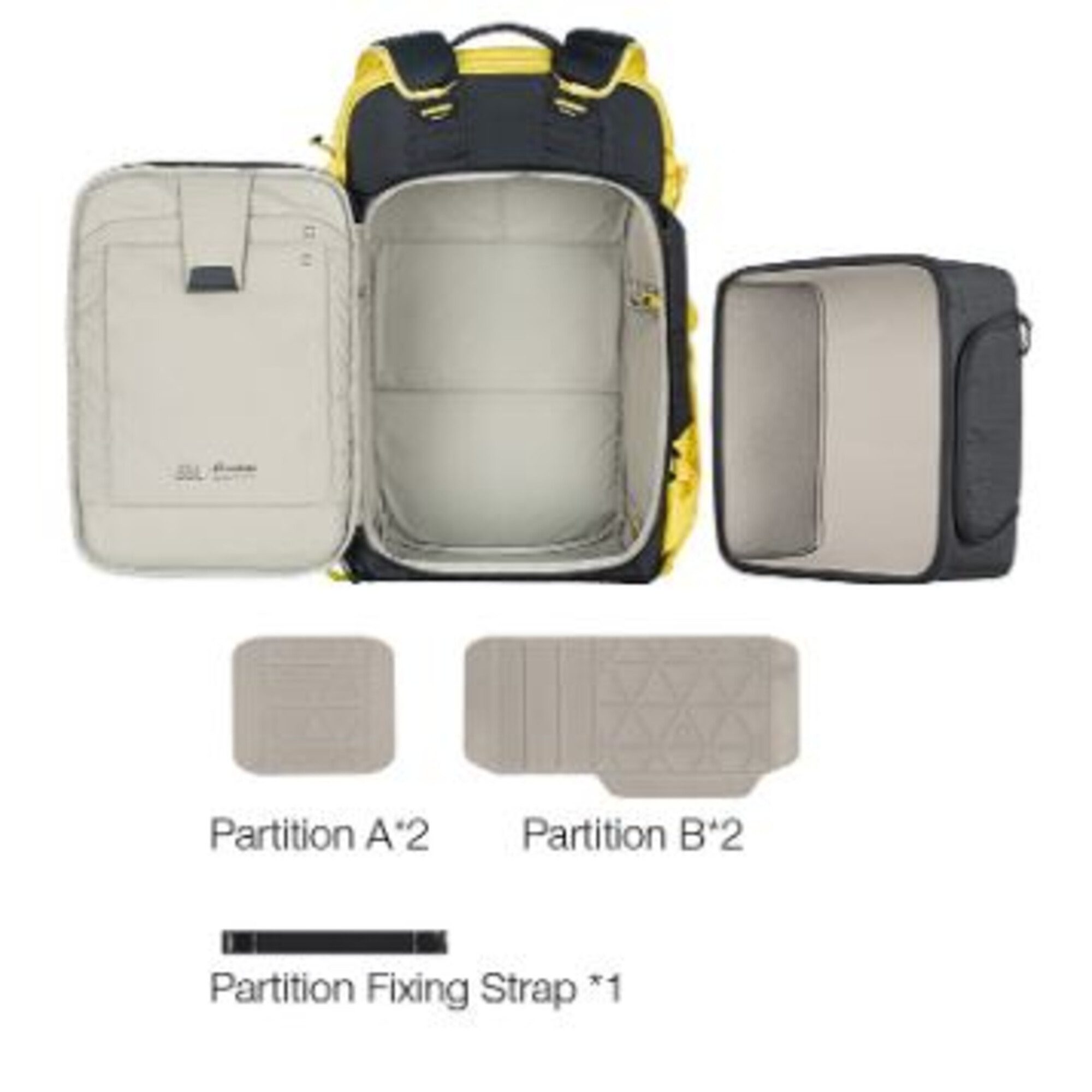 Leofoto Trekkingrucksack Leofoto Backup Backpack 35L BPA-35L-BM green (Bag + Medium Insert)