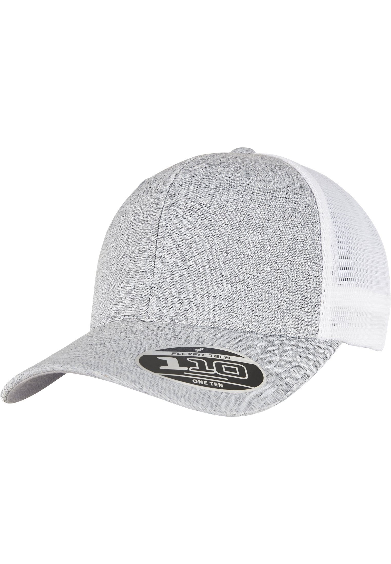 Flexfit melangesilver/white Mesh Cap 110 Cap Flex Trucker 2-Tone