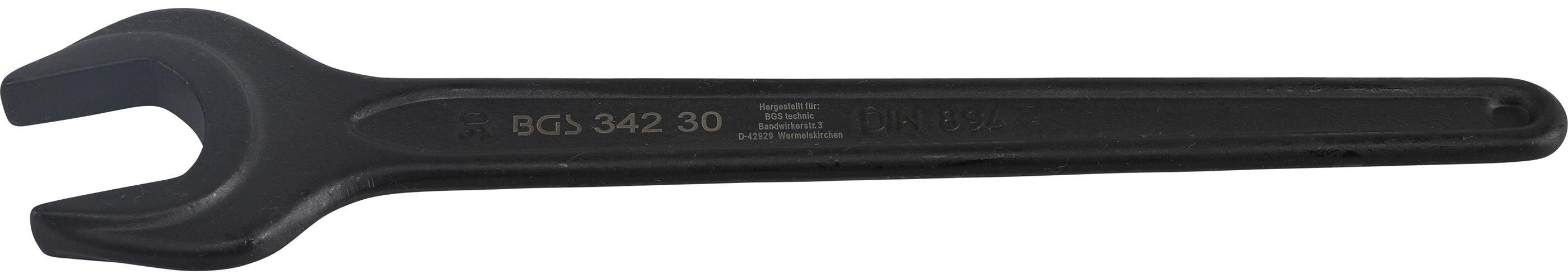 BGS technic Maulschlüssel Einmaulschlüssel, 30 DIN mm SW 894
