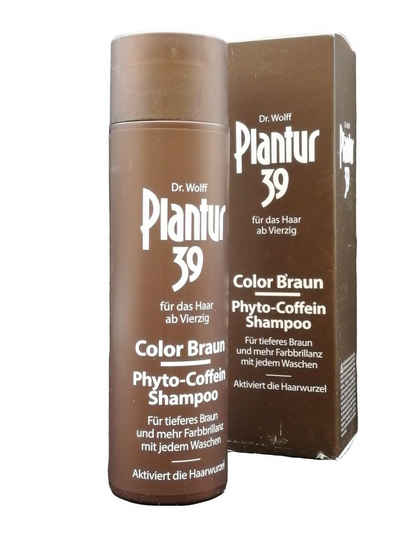 Dr. Kurt Wolff GmbH & Co. KG Haarshampoo PLANTUR 39 Color Braun Phyto-Coffein-Shampoo, 250 ml