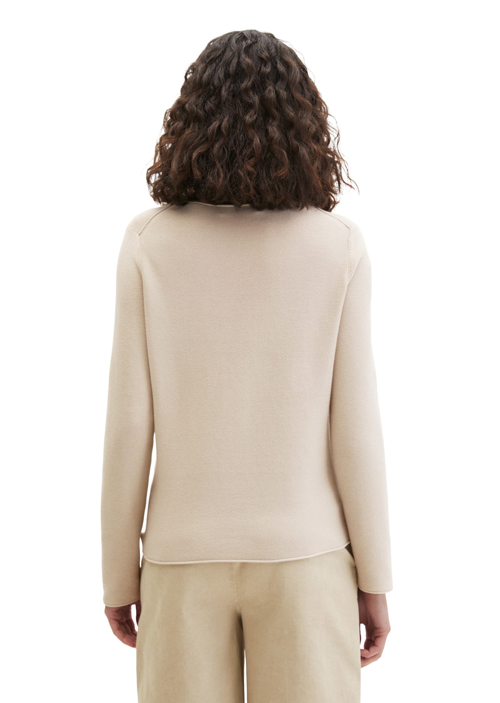 Marc O'Polo Strickpullover slim fit aus softem Organic Cotton, mit Rollkant günstig online kaufen