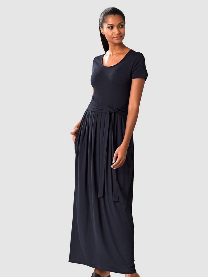 Alba Moda Kleid mit ausgestelltem Rockteil in blau
