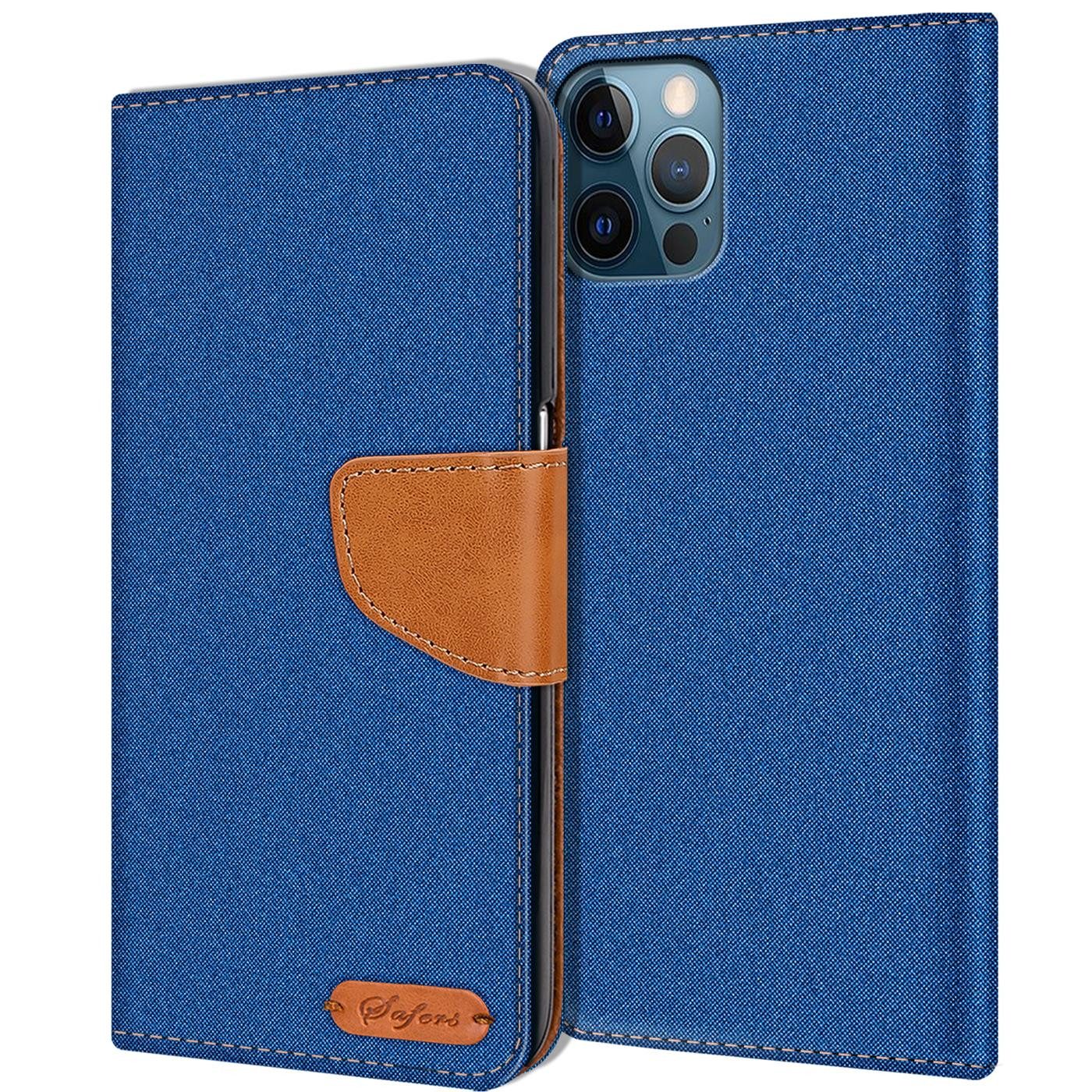 CoolGadget Handyhülle Flip Case Wallet Cover Book Tasche für Apple iPhone 12 Pro Max 6,7 Zoll, Handy Tasche mit Kartenfach Book Schutzhülle