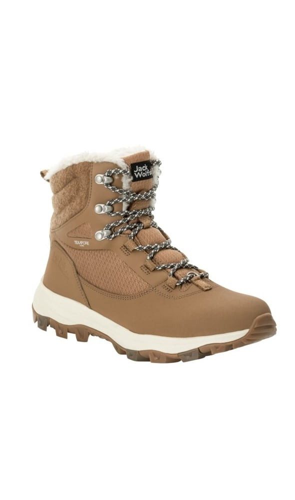 Jack Wolfskin Everquest High Texapore (warm, wasserdicht, PFC-Frei) sandbraun Damen Winterstiefel