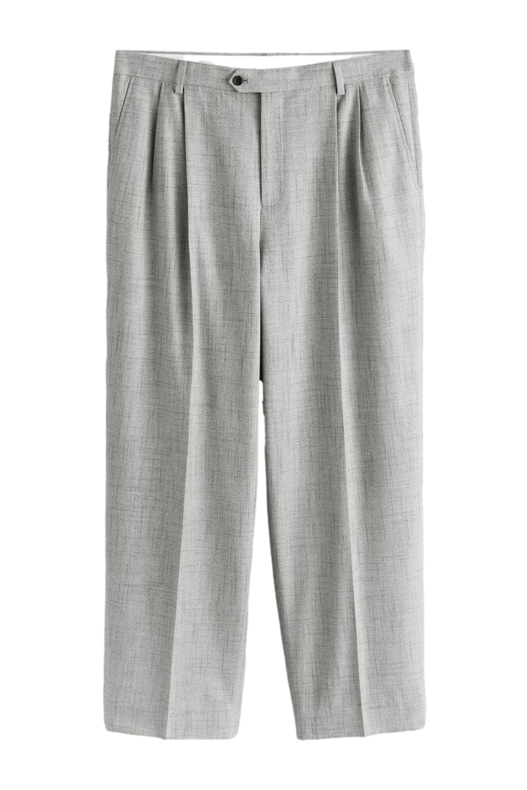 Anzughose Strukturierte Loose Fit Anzughose