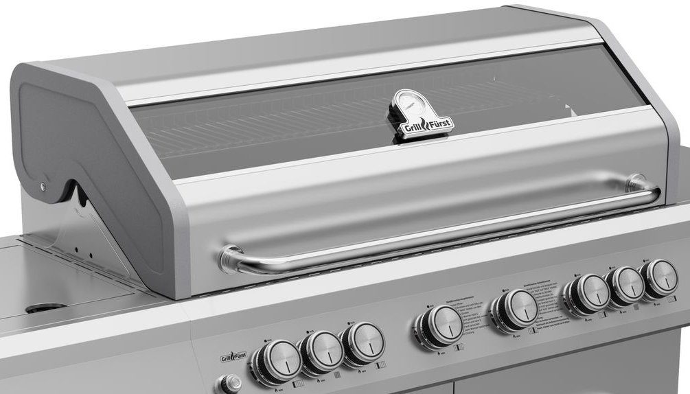 Grillfürst Gasgrill Grillfürst G621G 6-Brenner Edelstahl-Gasgrill