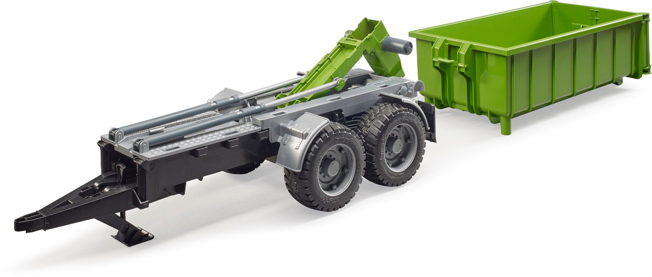 Bruder® Spielzeug-Traktor Spielfahrzeug Anhänger Hakenlift-Anhänger Traktor günstig online kaufen