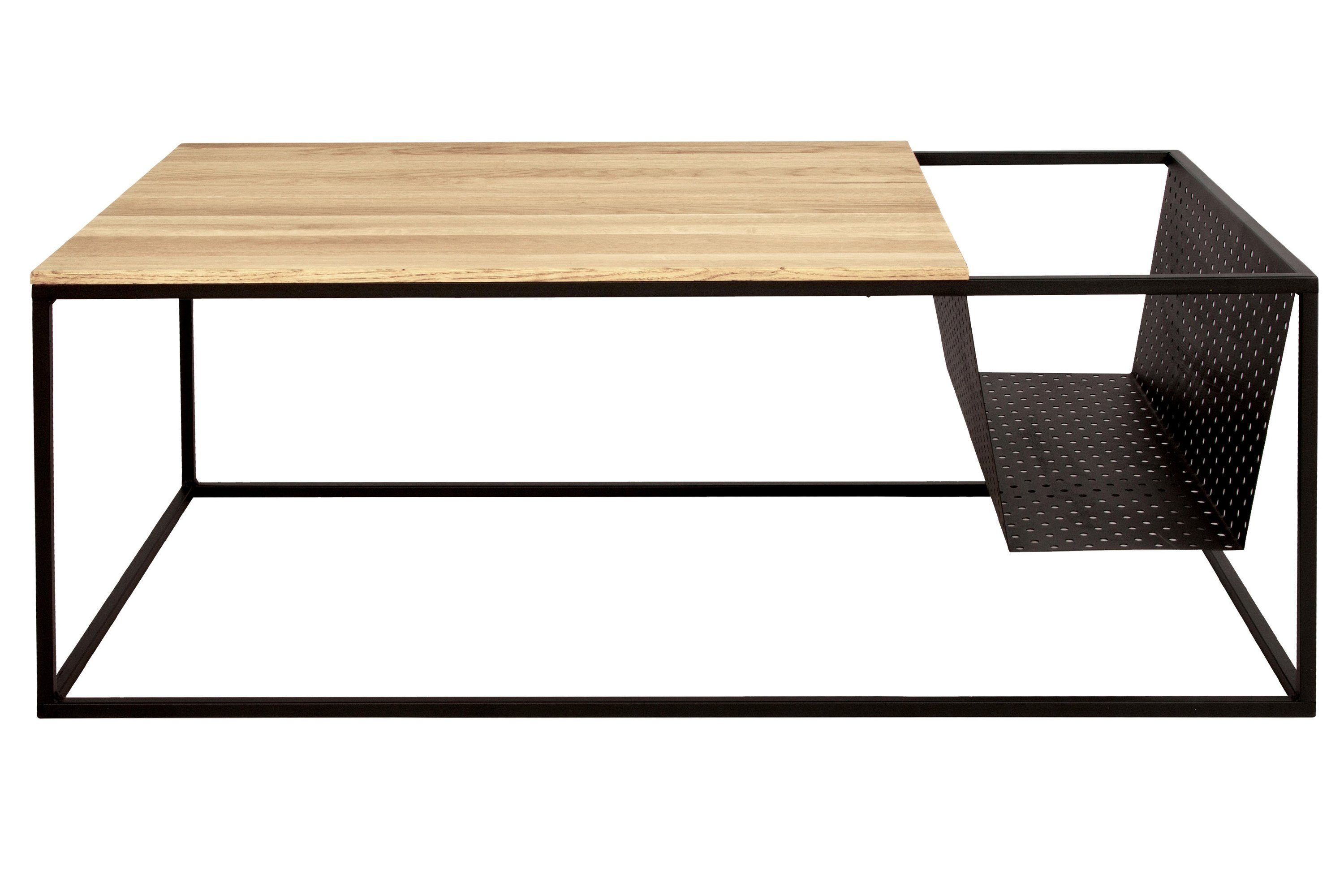 18mm, Eiche 110cm Junado® Tischplatte Massivholz, Dari, der Stärke Couchtisch L